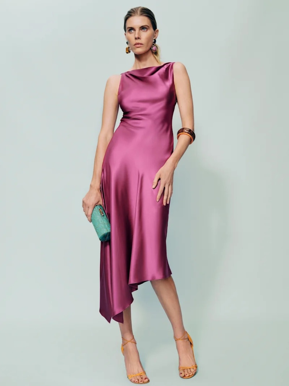 Reformation Scotia Silk Dress/ size M